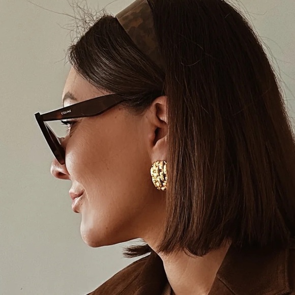 Weave Statement Earrings - Picture 5 of 5